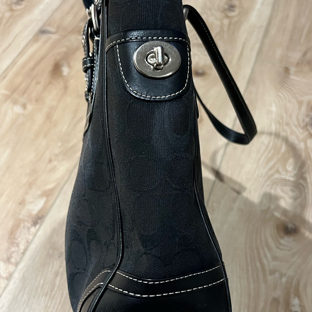 COACH Signature Legacy Tote Black - Picture 14 of 15